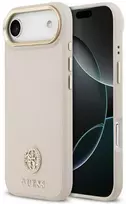 Dėklas Guess Grained Strass Logo MagSafe iPhone Air Case - Rožinė