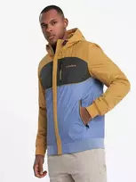 Ombre Clothing vyriška striukė, balta - ombre drabužiai