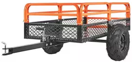 Plieninė ATV savivartė žoliapjovėms, 1500 lbs / 680 kg, 15 kub. pėdų / 0.42 kub. m, priekaba, sodo vežimėlis, savivartis