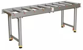 Ritininis konvejeris, didelio našumo, dirbtuvėms, 1800 mm ilgio, reguliuojamo aukščio ritininis stalas, medžiagų tvarkymo įranga