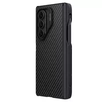 Dėklas Nillkin Synthetic Fiber PRO Magnetic Pen Slot Zadní Kryt pro Samsung Galaxy Z Fold 7 juodos spalvos
