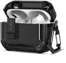 „Tech-Protect Carbonox MagSafe“ dėklas, skirtas „AirPods Pro“ ausinėms - juodas