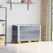 Padėklų apvadai, 3vnt., pilki, 100x50cm, pušies masyvas