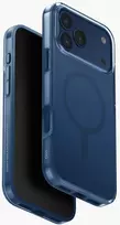 UNIQ Clario dėklas skirtas Apple iPhone 17 Pro Max Magclick Charging mėlynos spalvos