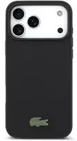 Dėklas Lacoste Iconic Petit Pique MagSafe Case + Wallet for Apple iPhone 17 Pro Max juodos spalvos