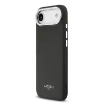Lacoste PU Leather Champs Elysees MagSafe dėklas skirtas Apple iPhone Air juodos spalvos