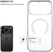 Dėklas Fixed FIKSUOTAS „MagShell“ galinis dangtelis su „Magsafe“ palaikymu, skirtas „Apple iPhone 17 Pro Max“, skaidrus