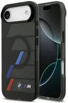 BMW M IML Metal Mygtukai Tricolor Lines MagSafe dėklas skirtas Apple iPhone Air Juodas