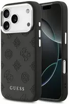 Guess Peony Hot Stamp Script MagSafe dėklas skirtas Apple iPhone 17 Pro Juodas