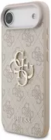 Dėklas Guess PU 4G Metal Logo Strap Case for Apple iPhone Air rožinės spalvos
