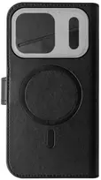 Celly WALLYMAG, Piniginės dėklas, Apple, iPhone 17 Pro, 16 cm (6,3"), Juodas
