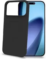 Celly „Cromomag“ minkštas guminis dėklas, suderinamas su „MagSafe“, iPhone 17 Pro Max, juodas