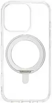 Dėklas FoneKit Premium Kickstand MagSafe suojakuori jalustalla, iPhone 16 Pro, läpinäkyvä