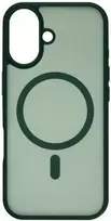Dėklas FoneKit MagSafe-yhteensopiva Soft Touch suojakuori, iPhone 17, tummanvihreä