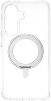 Dėklas FoneKit Premium Kickstand MagSafe-yhteensopiva suojakuori jalustalla, Samsung Galaxy A16, läpinäkyvä