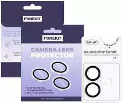 Dėklas FoneKit kameran linssinsuoja, iPhone 17, läpinäkyvä