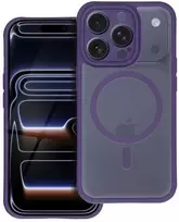 OEM dėklas, skirtas iPhone 17 PRO MAX, visiškai matinis, MagSafe violetinis dėklas