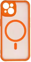 Dėklas Oem Case for iPhone 14 Full Matte Mag Cover compatible with MagSafe oranžinis