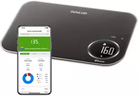Virtuvinės svarstyklės SKS 7178BK Smart Kitchen Scale SENCOR