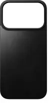 Nomad Magnetic Leather Back – odinis MagSafe dėklas, juodas, skirtas iPhone 17 Pro