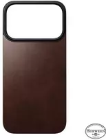 Dėklas Nomad magnetinis odinis dėklas, kaimiško stiliaus rudas (Horween), Magsafe - iPhone 17 Pro