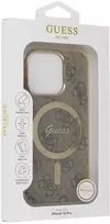 Original dėklas GUESS IML 4G Magsafe GUHMP16LH4STW skirtas Apple iPhone 16 Pro rudos spalvos