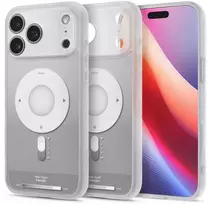 Dėklas Spigen Ultra Hybrid MagSafe, classic sidabrinis - iPhone 17 Pro
