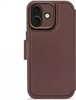 „Decoded“ odinis nuimamas piniginės formos „MagSafe“ dėklas, skirtas „iPhone 17“ – ruda