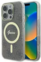 „Guess“ GUHMP16XH4STW „Apple iPhone 16 Pro Max 6.9"“ rudas kietas dėklas IML 4G MagSafe