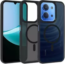 Topt Full Matte Mag dėklas skirtas Xiaomi Redmi 15C 4G/5G juodos spalvos