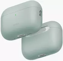 Dėklas UNIQ Lino, skirtas AirPods Pro 3 gen, silikoninis, žalios spalvos