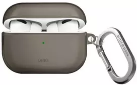 UNIQ Glase dėklas AirPods Pro 2 gen glossy smoke
