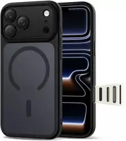 „Tech-Protect Magpeak Magsafe CC“ dėklas, skirtas „iPhone 17 Pro Max“ – matinis juodas