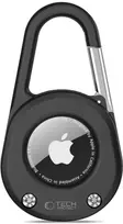 Tech-Protect Slidelock Carabiner Keychain dėklas skirtas Apple AirTag 1/2 – juodos spalvos