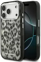 Karl Lagerfeld IML Leopard Pattern MagSafe Dėklas skirtas Apple iPhone 17 Pro rudos spalvos