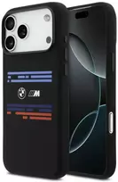 BMW M Silicon Horizontal Line MagSafe Dėklas skirtas Apple iPhone 17 Pro Max juodos spalvos