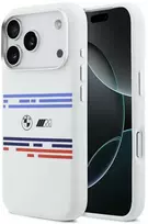 BMW M Silicon Horizontal Line MagSafe Dėklas skirtas Apple iPhone 17 Pro baltos spalvos
