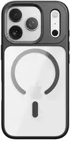 Rock Guard Series Magnetic dėklas skirtas Apple iPhone 17 Pro Max skaidrus-juodos spalvos