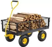 Vevor Plieninė sodo vežimėlis 408 kg talpa