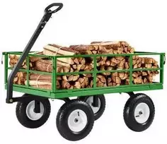 Vevor Plieninė sodo vežimėlis su 544 kg talpa