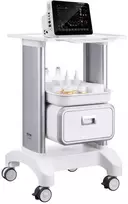 Laboratorijos vežimėlis, 2 aukštų riedantis vežimėlis su stalčiumi, mobilus medicininis vežimėlis klinikai, ligoninei, salonui, ABS medžiaga, tylūs ratukai