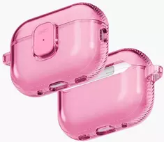 Dėklas Uniq Glase Pro Case for AirPods Pro 3 Lock Case - Transparent Rožinė