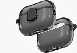 Dėklas Uniq Glase Pro Case for AirPods Pro 3 Lock Case - Transparent Juodas