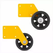 Sandėlio kopėčių ratukai, vienpusėms kopėčioms, mobilios platformos konvertavimas, tvirti ratukai, 80 mm ratai