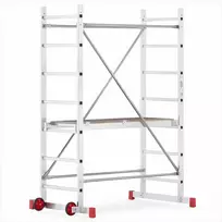 Aliuminio mobilus pastoliai, lengviems darbams, stabili platforma, 3m darbinis aukštis, lengva perkelti