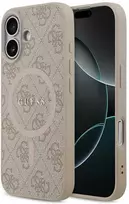 Guess PU Leather 4G Colored Ring MagSafe dėklas skirtas Apple iPhone 17 Rožinė