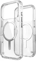 „Speck Presidio Perfect Clear MagSafe“ dėklas iPhone 17 Pro telefonui (skaidrus / sidabrinis)