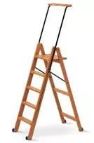Arredamenti Italia ARREDAMENTI TUSCANIA 5 Medinės kopėčios - 182 x 50 cm, ruda