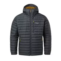 Vyriška pūkinė striukė Rab Microlight Alpine Jacket - XXL - Juoda/grafito (juodas/graphene),