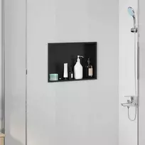 Dušo niša Juoda 45 x 30 x 9,5 cm Nerūdijantis Plienas
